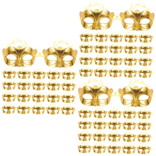 Housoutil 72 Stck. Teiliges Mini Halbgesichts Masken in Gold Leichte Masquerade Masken für Damen Vielseitiges Halloween und Karneval Accessoire Langlebig und Detailreich für Cosplay und Housoutil 72 Stck. Teiliges Mini Halbgesichts Masken in Gold Leichte Masquerade Masken für Damen Vielseitiges Halloween und Karneval Accessoire Langlebig und Detailreich für Cosplay und von Housoutil