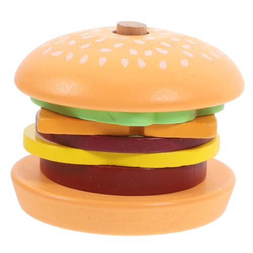 Housoutil Burger- holzspielzeug Stacking Kinderspielzeug Holz für - Jährige Spiel zum Stapeln von Lebensmitteln Vorschulspielzeug Essen Housoutil Burger- holzspielzeug Stacking Kinderspielzeug Holz für - Jährige Spiel zum Stapeln von Lebensmitteln Vorschulspielzeug Essen von Housoutil
