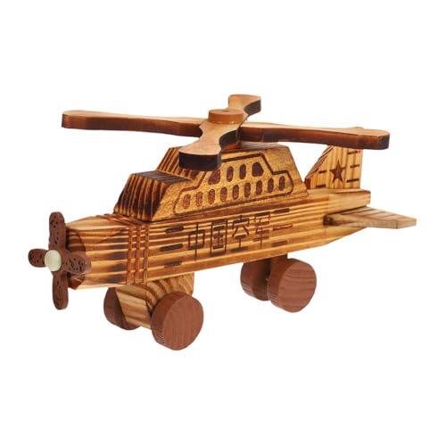 Housoutil Dekoratives Holzflugzeug Modell Tischdekoration Eisen für Zuhause oder Büro Retro Ornamente für Kreative Raumgestaltung und Stilvolle Housoutil Dekoratives Holzflugzeug Modell Tischdekoration Eisen für Zuhause oder Büro Retro Ornamente für Kreative Raumgestaltung und Stilvolle von Housoutil