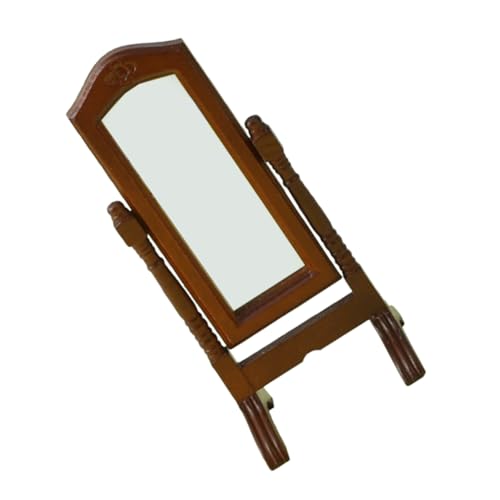 Housoutil Ganzkörperspiegel Kleiner Puppenhausspiegel Spiegelmodell Puppenhausbauzubehör Puppenhausmöbel Küchenzubehör für Puppenstuben Dollhouse Mirror Toy Holz Coffee Housoutil Ganzkörperspiegel Kleiner Puppenhausspiegel Spiegelmodell Puppenhausbauzubehör Puppenhausmöbel Küchenzubehör für Puppenstuben Dollhouse Mirror Toy Holz Coffee von Housoutil