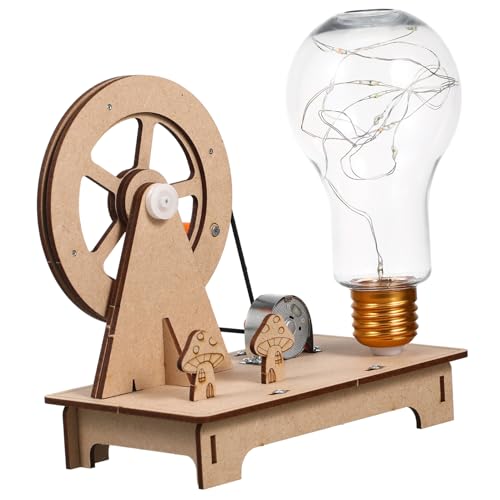 Housoutil Handkurbellaterne Tragbar Betrieben Für Den Innenbereich Glühbirnen Lichtgenerator Wissenschafts Kits Handkurbellaterne Wissenschaftliches Experimentierset Aus Holz von Housoutil