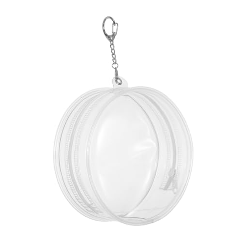 Housoutil Klarer Puppen Displaybeutel mit Schlüsselanhänger Tragbare PVC Hülle Leichte Aufbewahrungstasche für Plüschpuppen und Kleine Figuren für Reisen und Ausflüge von Housoutil