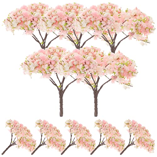 Housoutil Mini-Kirschblütenbaum-Ornamente, künstliche dekorative Blumen für Zuhause, Büro, Veranstaltungen, vielseitige Kunstblumen-Akzente für Modelllandschaften, tägliche Dekoration, 10 Stück Housoutil Mini-Kirschblütenbaum-Ornamente, künstliche dekorative Blumen für Zuhause, Büro, Veranstaltungen, vielseitige Kunstblumen-Akzente für Modelllandschaften, tägliche Dekoration, 10 Stück von Housoutil