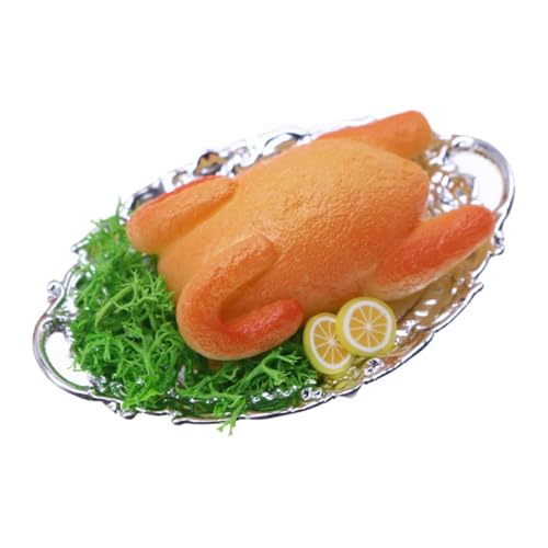 Housoutil Miniatur-brathähnchen Aus Simuliertes Spielzeug Für Puppenhäuser Dekoration Für Puppenhausküchen Realistisches Modell in Miniaturform Housoutil Miniatur-brathähnchen Aus Simuliertes Spielzeug Für Puppenhäuser Dekoration Für Puppenhausküchen Realistisches Modell in Miniaturform von Housoutil