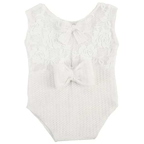 Housoutil Neugeborenes Fotografie Outfit Mit Spitzenapplikationen Schleifen Einfarbiger Jumpsuit Für Fotoshoot Foto Requisiten Für Neugeborene Housoutil Neugeborenes Fotografie Outfit Mit Spitzenapplikationen Schleifen Einfarbiger Jumpsuit Für Fotoshoot Foto Requisiten Für Neugeborene von Housoutil