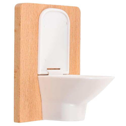 Housoutil Puppenhaus Mini-Toilette 1:12 Miniatur-Kommodenmodell-Spielzeug Klappdeckel Mini-Toilettensitz-Spielzeug Für Puppenhaus-Dekorationszubehör von Housoutil