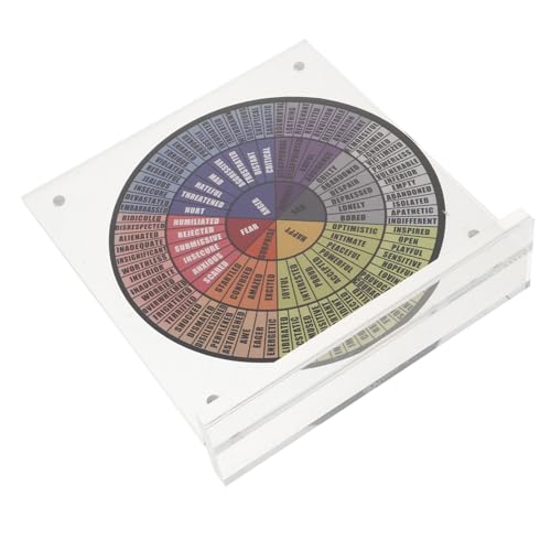 Housoutil Raddiagramm Für Psychische Gesundheit Kreisdiagramm Für Emotionen Spinner Fidget Raddiagramm Für Gefühle Emotionsrad Mentale Farbdiagramme Therapie Rad Für Emotionen von Housoutil