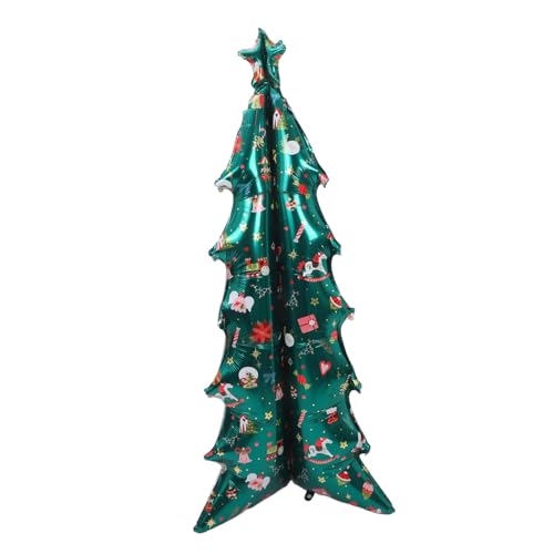 Housoutil Riesiger Aufblasbarer Weihnachtsbaum Ballon Selbststehender Bunter Folienballon Festliche Weihnachtsdekoration für Innenräume Einfache Inflation für Party-event Housoutil Riesiger Aufblasbarer Weihnachtsbaum Ballon Selbststehender Bunter Folienballon Festliche Weihnachtsdekoration für Innenräume Einfache Inflation für Party-event von Housoutil