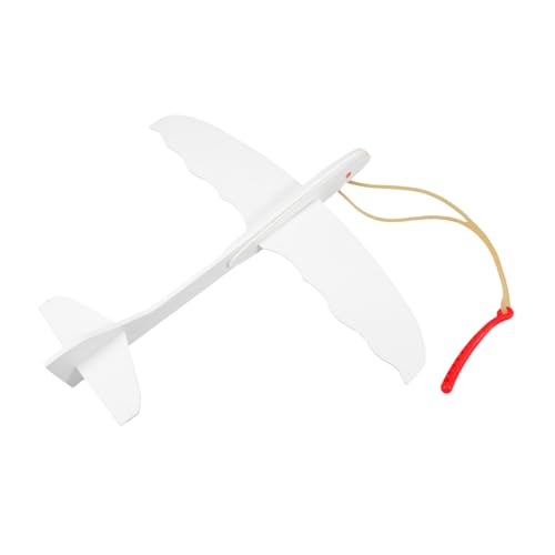 Housoutil Schaumstoff Handgemalter Gummiband Segelflugzeug für Leichtes Flugzeugspielzeug zum Werfen Outdoor Bastelset für Jungen Mädchen Lernspielzeug für Motorik und Teamwork von Housoutil