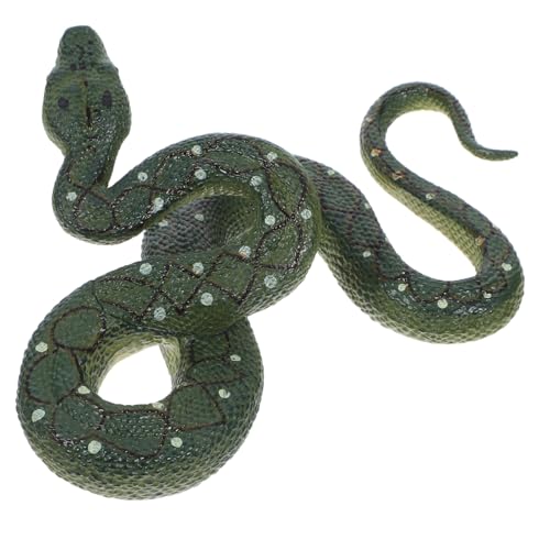 Housoutil Simulation Schlangenfigur aus Robustem Kunststoff Täuschend Echtes Reptil für Halloween Partydeko Streichspielzeug zum Erschrecken Originelle Wohnaccessoire von Housoutil