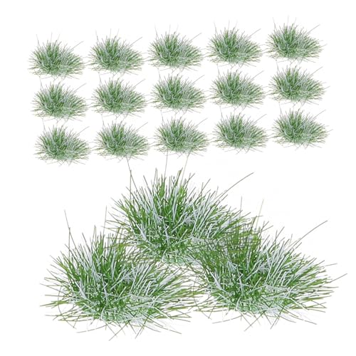Housoutil Simuliertes Gras Cluster DIY Miniatur Grasbüschel Künstliche Pflanzen Modelleisenbahn Garten Dekoration Langlebig und Realistisch von Housoutil