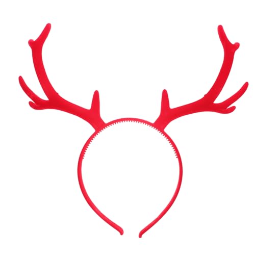 Housoutil Weihnachts-Stirnband Mit Rentiergeweih Rote Weihnachtsmütze Aus Hirschhorn Weihnachts-Haarschmuck Für Frauen Männer Jungen Mädchen Familienfeiern Housoutil Weihnachts-Stirnband Mit Rentiergeweih Rote Weihnachtsmütze Aus Hirschhorn Weihnachts-Haarschmuck Für Frauen Männer Jungen Mädchen Familienfeiern von Housoutil