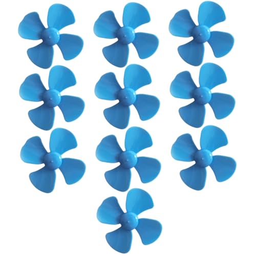10-teiliger Kunststoffpropeller, 4 Blätter, starker Wind, Modellbau-Propeller, leicht, geeignet für Heimwerker, Wissenschaft und Spielzeug, Kinderspielzeug, Unterwasserpropeller, Propellerspielze von HoveeLuty