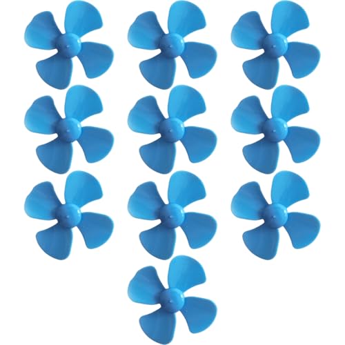 10-teiliger Kunststoffpropeller, 4 Blätter, starker Wind, Modellbau-Propeller, leicht, geeignet für Heimwerker, Wissenschaft und Spielzeug, Propellerspielzeug, Unterwasserpropeller, Kinderspielze von HoveeLuty