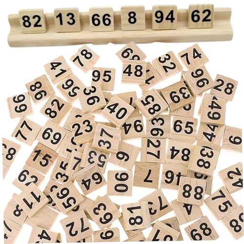 100 Stück Zahlenblöcke, 1 x 1 Zoll, klar bedruckter schwarzer Zahlenblock, pädagogische Montessori-Holzzahlen für Kinder, Brettspiel, Rechtschreibspiel, Spielzeug, Geschenk, Holzzahlen, Zahlenblö 100 Stück Zahlenblöcke, 1 x 1 Zoll, klar bedruckter schwarzer Zahlenblock, pädagogische Montessori-Holzzahlen für Kinder, Brettspiel, Rechtschreibspiel, Spielzeug, Geschenk, Holzzahlen, Zahlenblö von HoveeLuty