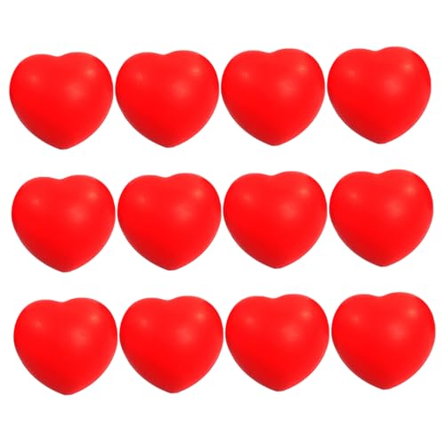 12 Herz-Stressbälle, 7, 6 cm große herzförmige Stressabbaubälle, Leichter Quetschball für Kinder, Belohnung für Schulkarneval, Klassenzimmer, Valentinstagsparty-Geschenk, Quetschball für Griffkraf 12 Herz-Stressbälle, 7, 6 cm große herzförmige Stressabbaubälle, Leichter Quetschball für Kinder, Belohnung für Schulkarneval, Klassenzimmer, Valentinstagsparty-Geschenk, Quetschball für Griffkraf von HoveeLuty
