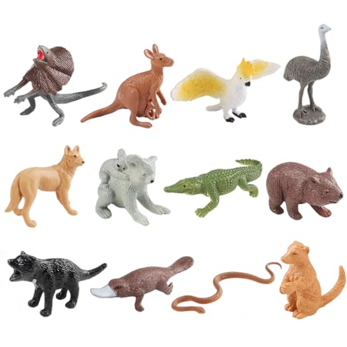 12-teilige Tierfiguren für Kleinkinder, realistisches kognitives Tierspielzeug, Simulation australischer Tierfiguren, Desktop-Dekoration, pädagogisches Spielzeug für Kinder, Jungen, Geschenke, Sp 12-teilige Tierfiguren für Kleinkinder, realistisches kognitives Tierspielzeug, Simulation australischer Tierfiguren, Desktop-Dekoration, pädagogisches Spielzeug für Kinder, Jungen, Geschenke, Sp von HoveeLuty