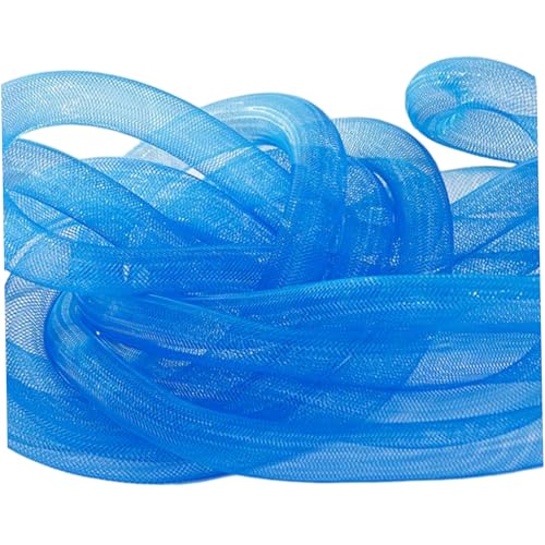 2 Rollen Netzschlauchband, 22 Yards, 16 mm, elastische Stoffbänder, Netzschlauch zum Basteln, Blumensträuße, Kränze, Weihnachtsdekoration, blaues Band, Weihnachtsband zum Basteln, Weihnachtsband 2 Rollen Netzschlauchband, 22 Yards, 16 mm, elastische Stoffbänder, Netzschlauch zum Basteln, Blumensträuße, Kränze, Weihnachtsdekoration, blaues Band, Weihnachtsband zum Basteln, Weihnachtsband von HoveeLuty