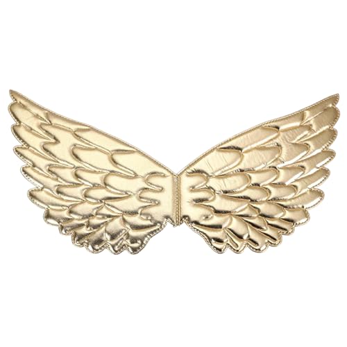 Amor-Kostüm, goldener Flügel, glitzernder Stoff, goldener Engelsflügel, 42, 9 x 22, 1 cm, Amor-Flügel mit elastischem Band, Flügelkostüm für Prinzessinnen-Feenkostüm, Geburtstags-Halloween-Party, Am Amor-Kostüm, goldener Flügel, glitzernder Stoff, goldener Engelsflügel, 42, 9 x 22, 1 cm, Amor-Flügel mit elastischem Band, Flügelkostüm für Prinzessinnen-Feenkostüm, Geburtstags-Halloween-Party, Am von HoveeLuty