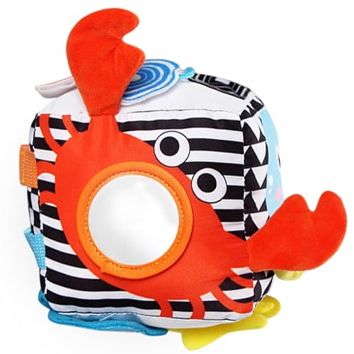 Busy Cube, pädagogisches sensorisches Spielzeug, 14 x 14 cm, Stofftiere, Spielzeugwürfel, entwickelt grundlegende Lebenskompetenzen, Baby-Aktivitätsspielzeug, Spielzeug für 6 Monate altes Baby, B Busy Cube, pädagogisches sensorisches Spielzeug, 14 x 14 cm, Stofftiere, Spielzeugwürfel, entwickelt grundlegende Lebenskompetenzen, Baby-Aktivitätsspielzeug, Spielzeug für 6 Monate altes Baby, B von HoveeLuty