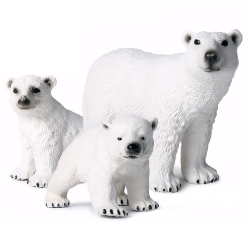 Eisbär-Figur, 3 Stück, realistische arktische Tierfiguren, 3 Größen, Eisbär-Figur, Modell, pädagogisches Lernspielzeug, Geburtstagstortenaufsatz, Tierspielzeug für Kinder, Jungen und Mädchen, Eisbär-F Eisbär-Figur, 3 Stück, realistische arktische Tierfiguren, 3 Größen, Eisbär-Figur, Modell, pädagogisches Lernspielzeug, Geburtstagstortenaufsatz, Tierspielzeug für Kinder, Jungen und Mädchen, Eisbär-F von HoveeLuty