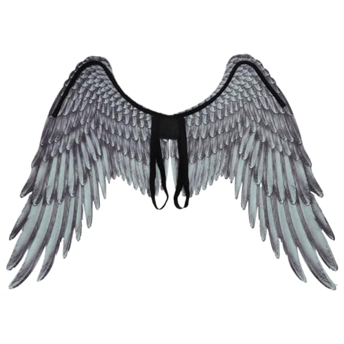 Engelsflügel 41,3 x 29,5 Zoll Schwarzer Flügel Halloween Schwarzes Engelskostüm Vliesstoff Cosplay-Flügel für Erwachsene Karneval Halloween-Kostüm Cosplay-Requisiten Schwarzer Flügel Engelsflügel Erwa Engelsflügel 41,3 x 29,5 Zoll Schwarzer Flügel Halloween Schwarzes Engelskostüm Vliesstoff Cosplay-Flügel für Erwachsene Karneval Halloween-Kostüm Cosplay-Requisiten Schwarzer Flügel Engelsflügel Erwa von HoveeLuty