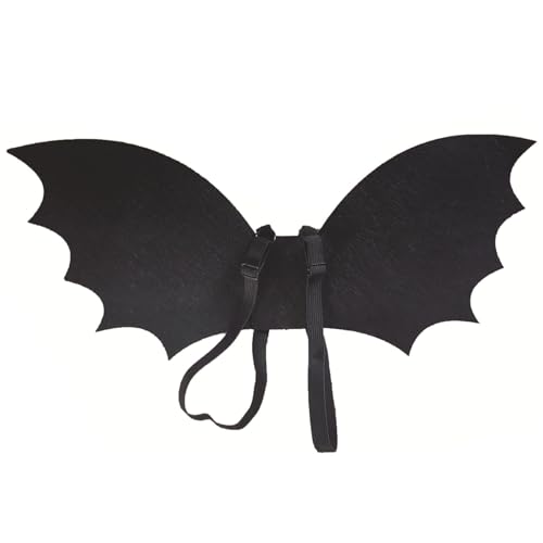 Fledermausflügel für Kinder im Alter von 6–15 Jahren, schwarzer Flügel, 67, 3 x 32, 1 cm, Kleinkind-Fledermauskostüm mit verstellbarem Riemen, Fledermauskostüm für Kinder für Halloween, Kostüm, Anz Fledermausflügel für Kinder im Alter von 6–15 Jahren, schwarzer Flügel, 67, 3 x 32, 1 cm, Kleinkind-Fledermauskostüm mit verstellbarem Riemen, Fledermauskostüm für Kinder für Halloween, Kostüm, Anz von HoveeLuty