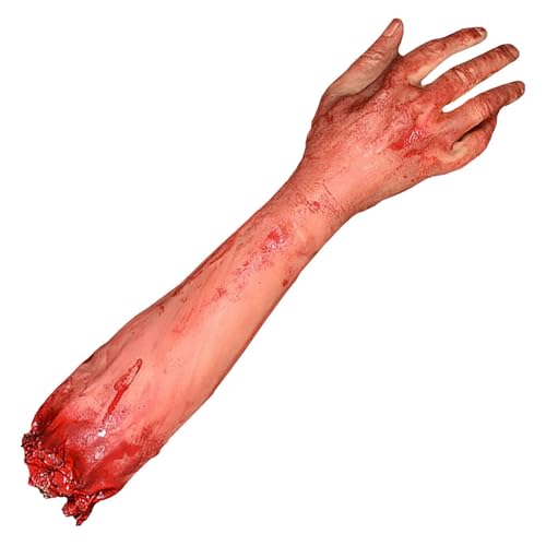 Halloween Abgetrennter Arm Horror Blutiges Fake-Tool Gebrochener Arm Streich Trick Halloween-Party Requisiten Gefälschter Abgetrennter Simulationsarm Gebrochener von HoveeLuty