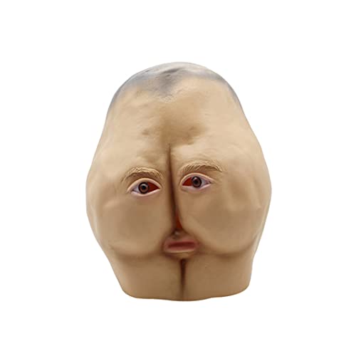 Halloween-Maske für Erwachsene, lustige Vollgesichtsmaske, Arsch-Styling-Maske, Party-Requisiten, Latexmaske, Tanz-Horror-Kopf-Dutts, Party-Dekoration, lustig, 1 Stück, lebendige Arsch-, lus Halloween-Maske für Erwachsene, lustige Vollgesichtsmaske, Arsch-Styling-Maske, Party-Requisiten, Latexmaske, Tanz-Horror-Kopf-Dutts, Party-Dekoration, lustig, 1 Stück, lebendige Arsch-, lus von HoveeLuty
