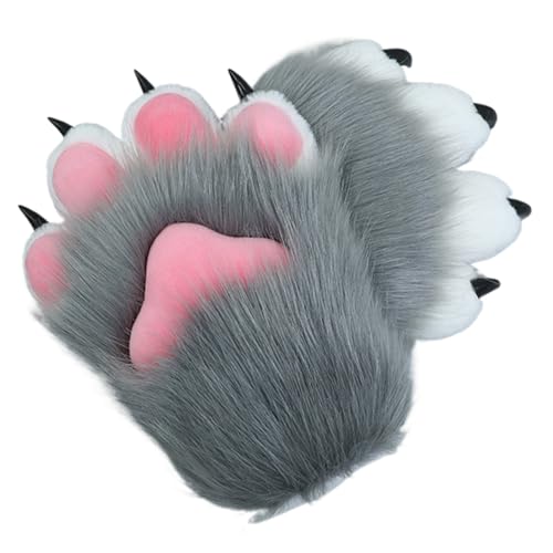 Halloween Therian Paws Weiche, atmungsaktive Pelzpfotenhandschuhe Süße Katzen-, Fuchs-, Wolfspfotenhandschuhe Therian-Handschuhe für Halloween-Cosplay-Kostümzubehör, Stil 3 Katzenpfotenhandschuhe Halloween Therian Paws Weiche, atmungsaktive Pelzpfotenhandschuhe Süße Katzen-, Fuchs-, Wolfspfotenhandschuhe Therian-Handschuhe für Halloween-Cosplay-Kostümzubehör, Stil 3 Katzenpfotenhandschuhe von HoveeLuty