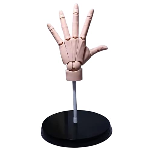 Handmodell, 35, 6 x 20, 3 cm, flexible PVC-Hautfarbe, Schaufensterpuppenhand mit Sockel, künstliche bewegliche linke Gelenkfinger zum Zeichnen, Heimbüro, Schreibtischdekoration, Zeichenfigurenmodell Handmodell, 35, 6 x 20, 3 cm, flexible PVC-Hautfarbe, Schaufensterpuppenhand mit Sockel, künstliche bewegliche linke Gelenkfinger zum Zeichnen, Heimbüro, Schreibtischdekoration, Zeichenfigurenmodell von HoveeLuty