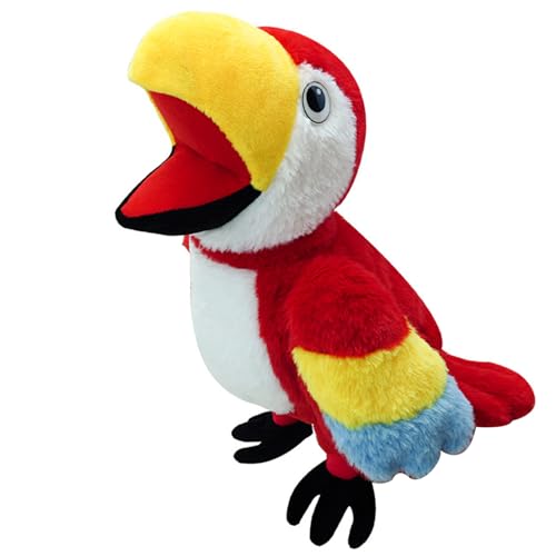 Handpuppen Papagei-Handpuppe mit beweglichem Mund, interaktive Tierhandpuppen, Plüschvogel, Kuscheltiere für Rollenspiele, Shows, Theater, Geschichtenerzählen, Weihnachts- und Geburtstagsgeschenk Handpuppen Papagei-Handpuppe mit beweglichem Mund, interaktive Tierhandpuppen, Plüschvogel, Kuscheltiere für Rollenspiele, Shows, Theater, Geschichtenerzählen, Weihnachts- und Geburtstagsgeschenk von HoveeLuty