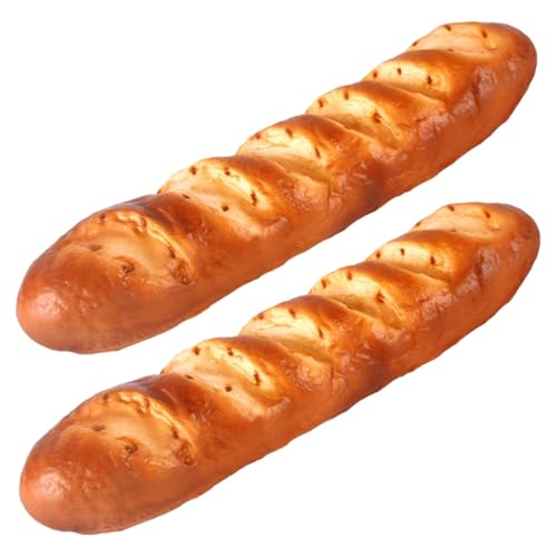 HoveeLuty 2 Stück künstliches Brotmodell, 39, 4 cm, künstliches französisches Brot, realistisches PU-Fake-Food für Fotografie-Requisite, Heim- und Küchendekor, Brot, französisches, realistis HoveeLuty 2 Stück künstliches Brotmodell, 39, 4 cm, künstliches französisches Brot, realistisches PU-Fake-Food für Fotografie-Requisite, Heim- und Küchendekor, Brot, französisches, realistis von HoveeLuty