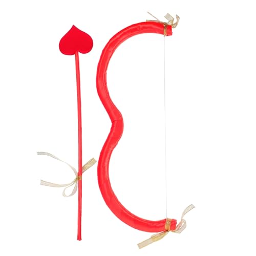 HoveeLuty Amor-Pfeil- und Bogen-Set, 45, 7 cm, Herzform, süßer Amorbogen zum Valentinstag, Amor-Kostüm für Cosplay, Weihnachtsfotografie, rotes -Kostüm, Pfeil- und Bogen-Requisite HoveeLuty Amor-Pfeil- und Bogen-Set, 45, 7 cm, Herzform, süßer Amorbogen zum Valentinstag, Amor-Kostüm für Cosplay, Weihnachtsfotografie, rotes -Kostüm, Pfeil- und Bogen-Requisite von HoveeLuty