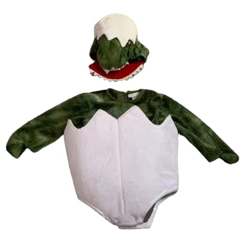 HoveeLuty Baby-Dinosaurier-Kostüm, weich, lustiges Ei, Dinosaurier-Kostüm für Kleinkinder, für Halloween, Weihnachten, Party, Cosplay, geeignet für Babys mit einer Körpergröße von 27, 6 Zoll, Kost von HoveeLuty