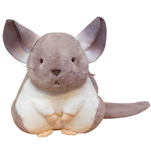 HoveeLuty Chinchilla-Plüschtier, 9, 8 Zoll, süßes Chinchilla-Plüschtier, weiches, bequemes Plüsch- für Kinder, Kinder, Babyspielzeug, Geschenke, Plüsch, Plüschkissen, Kuscheltierkissen von HoveeLuty