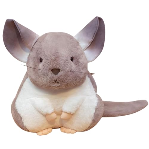 HoveeLuty Chinchilla-Plüschtier, 9, 8 Zoll, süßes Chinchilla-Plüschtier, weiches, bequemes Plüsch- für Kinder, Kinder, Babyspielzeug, Geschenke, Plüsch-Plüschtierkissen von HoveeLuty