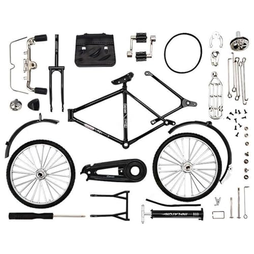 HoveeLuty DIY-Fahrradmodell im Maßstab 1:10, 51-teilig, Simulation, Retro-Legierung, Mini-Fahrradmodell, Iron Art, Mini-Fahrrad mit Inflator und Aktentasche, Tischdekoration, Fahr HoveeLuty DIY-Fahrradmodell im Maßstab 1:10, 51-teilig, Simulation, Retro-Legierung, Mini-Fahrradmodell, Iron Art, Mini-Fahrrad mit Inflator und Aktentasche, Tischdekoration, Fahr von HoveeLuty