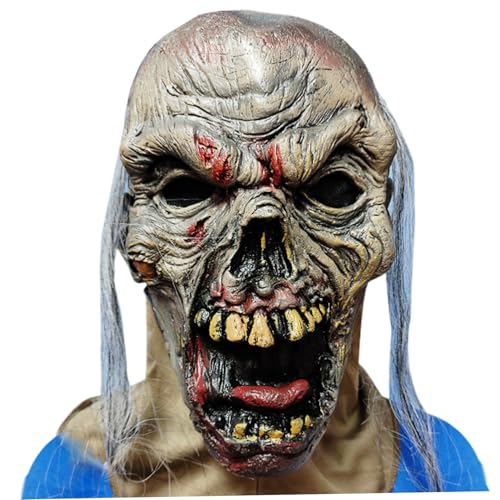 HoveeLuty Gruselige Halloween-Maske, realistisches Skelett, Geist, gruselige Halloween-Maske, neuartige Verkleidung für Spukhaus-Party, Cosplay, Masken für Erwachsene, Cosplay-, Ma HoveeLuty Gruselige Halloween-Maske, realistisches Skelett, Geist, gruselige Halloween-Maske, neuartige Verkleidung für Spukhaus-Party, Cosplay, Masken für Erwachsene, Cosplay-, Ma von HoveeLuty