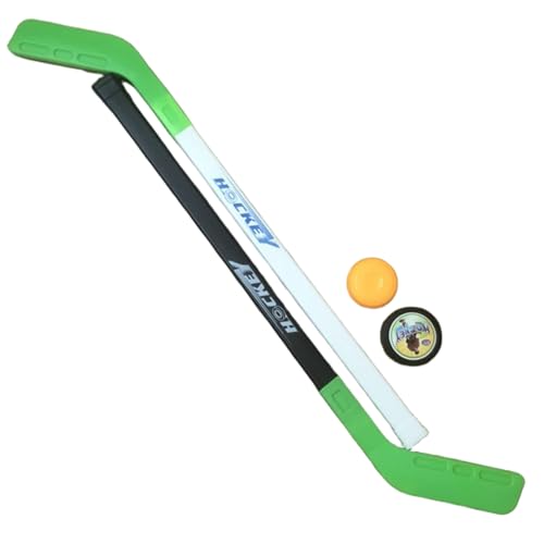 HoveeLuty Kinderhockey-Set, Street-Floor-Training, Kinderhockeyschläger mit 2 Bällen für Kinder, Jungen und Mädchen, Indoor Outdoor, Grün, Kleinkind-Hockey-Set, Hockey-, Street-Hockeyschläger HoveeLuty Kinderhockey-Set, Street-Floor-Training, Kinderhockeyschläger mit 2 Bällen für Kinder, Jungen und Mädchen, Indoor Outdoor, Grün, Kleinkind-Hockey-Set, Hockey-, Street-Hockeyschläger von HoveeLuty