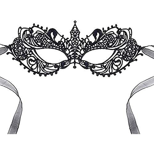 HoveeLuty Luxuriöse Spitzen-Maskenballmaske für Frauen, Spitzen-Augenmaske, Maskenballmasken für Männer, Halloween-Make-up-Ballmaske oder elegante Abschlussball-Halloweenparty von HoveeLuty