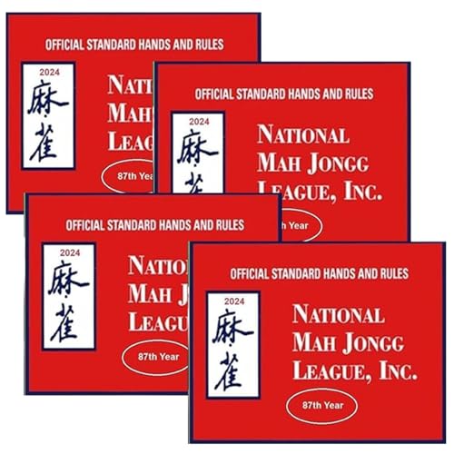 HoveeLuty Mahjong-Karten 2024, 4 Stück, 14, 7 x 12, 7 cm, Mah-Jong-Liga-Karten, offizielle Nationale Mahjong-Karte 2024, Standardregeln und Kartentyp, Karte, offizielle -, Großd HoveeLuty Mahjong-Karten 2024, 4 Stück, 14, 7 x 12, 7 cm, Mah-Jong-Liga-Karten, offizielle Nationale Mahjong-Karte 2024, Standardregeln und Kartentyp, Karte, offizielle -, Großd von HoveeLuty