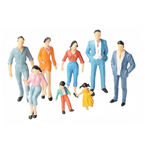 HoveeLuty Mini-Figuren im Maßstab 1:87, bemalt, stehend, im Maßstab HO für Modelleisenbahn, Miniaturszenen, Puppenhaus, 24-teiliges Modell, stehende Personen, Modell HoveeLuty Mini-Figuren im Maßstab 1:87, bemalt, stehend, im Maßstab HO für Modelleisenbahn, Miniaturszenen, Puppenhaus, 24-teiliges Modell, stehende Personen, Modell von HoveeLuty