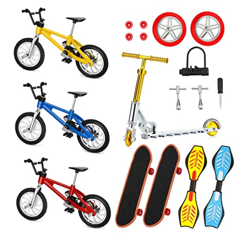 HoveeLuty Mini-Fingerspielzeug-Set, Finger-Skateboards, Finger-Bikes, kleines Schaukelbrett, Fingerspitzen-Spielzeug, 18-teiliges Mini-Fingerspielzeug-Set, Bikes, Roller HoveeLuty Mini-Fingerspielzeug-Set, Finger-Skateboards, Finger-Bikes, kleines Schaukelbrett, Fingerspitzen-Spielzeug, 18-teiliges Mini-Fingerspielzeug-Set, Bikes, Roller von HoveeLuty