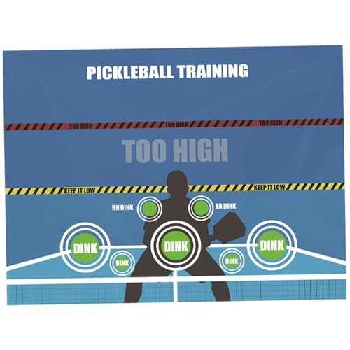 HoveeLuty Pickleball-Übungsbrett, 119, 4 x 89, 9 cm, Selbstklebende Pickleball-Übungsmatte aus Papier für den Innenbereich zur Verbesserung Ihrer Ballhandhabungsfähigkeiten, Trainingsgerät, Pickle von HoveeLuty