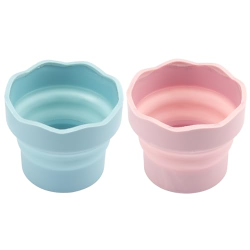 HoveeLuty Pinselreiniger-Spülbecher, Pinselspüler, 2 Stück, Pinselreiniger, zusammenklappbarer Silikon-, Farbbecher, tragbarer Spülbecher, Malbedarf, Künstlergeschenke HoveeLuty Pinselreiniger-Spülbecher, Pinselspüler, 2 Stück, Pinselreiniger, zusammenklappbarer Silikon-, Farbbecher, tragbarer Spülbecher, Malbedarf, Künstlergeschenke von HoveeLuty