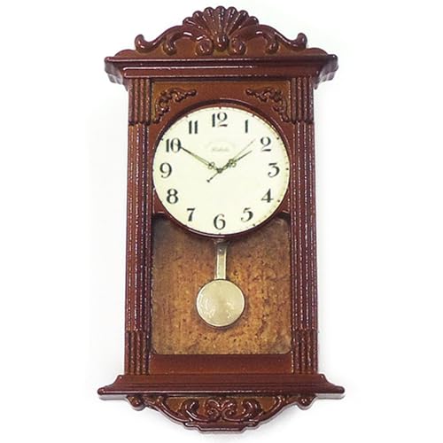 HoveeLuty Puppenhauszubehör und -möbel, Vintage-Wanduhr aus Holz, Zubehör im Maßstab 1:12, DIY-Miniatursachen für Wohnzimmer, Arbeitszimmer, Puppenhausminiaturen, Puppenhauszubehör, Puppenhausmöbel HoveeLuty Puppenhauszubehör und -möbel, Vintage-Wanduhr aus Holz, Zubehör im Maßstab 1:12, DIY-Miniatursachen für Wohnzimmer, Arbeitszimmer, Puppenhausminiaturen, Puppenhauszubehör, Puppenhausmöbel von HoveeLuty