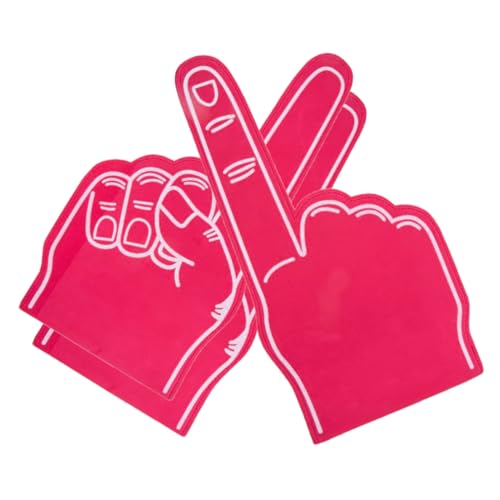 HoveeLuty Schaumstofffinger für Sport, riesiger Schaumstofffinger, 45, 7 cm, Schaumstoffhand, Cheerleading- für Sport, Cheerleading, Schule, Sportspiele, Partyzubehör, 3 Stück, rot von HoveeLuty