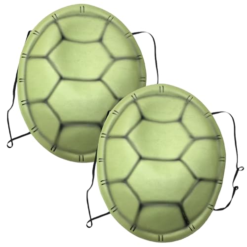 HoveeLuty Schildkrötenkostüm, 2 Stück, weiche Eva-Schildkrötenpanzer mit Gummiband, realistische Cosplay-Halloween-Kostüme für Kinder und Erwachsene, Cosplay-Kostüm, Schildkrötenpanzer, Ko von HoveeLuty