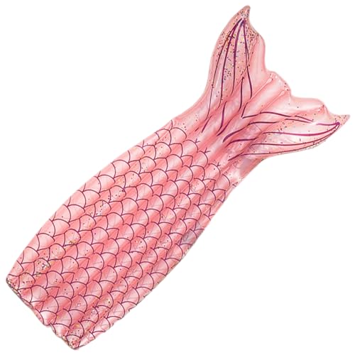 HoveeLuty Schwimmreifen, 165 x 90 cm, aufblasbare Meerjungfrau in Fischschwanzform, glänzend, für Party, Strand und See, Stil 2 von HoveeLuty